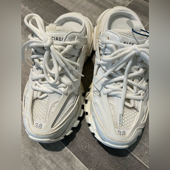 Balenciaga track mules white EU 38 US8 - Picture 3 of 6